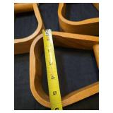 Mid Century Danish Teak Wood Stirrups