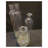 Decorative Glass Bottle Set