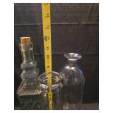 Collection of Clear Glass Medicine Bottles
