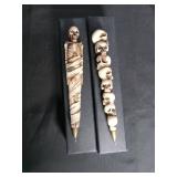 Gothic Skeleton Design Writing Pens Set