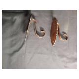 Copper Fish Wall Hooks - Set of 2