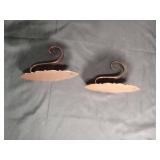 Copper Fish Wall Hooks - Set of 2