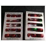 American Made Glass Christmas Ornaments - Set of 12