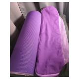 Gaiam Purple Yoga Mat with Carrying Bag