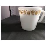 Pyrex Butterfly Gold Coffee Mugs