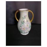 Hand-Painted Porcelain Floral Vase Set