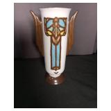 Hand-Painted Porcelain Floral Vase Set