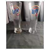Miller Lite Super Bowl XXXIV Beer Glasses 2000