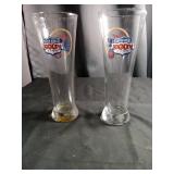 Miller Lite Super Bowl XXXIV Beer Glasses 2000