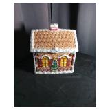 Ceramic Christmas Gingerbread House Cookie Jar