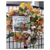 Homegrown Vegetables Garden Wreath
