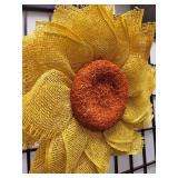 Sunflower Burlap Door Wreath