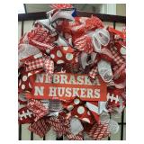 Nebraska Huskers Decorative Mesh Wreath