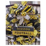 Mizzou Football Decorative Mesh Wreath