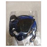 GENBREE 1920s Flapper Feather Headband - Black & Blue Feather Headpiece - Women