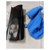 Magnetic Black Dry Erase Board for Fridge (12 x 8 inch), Stain-Resistant w/ 3 Magnetic, Fine-Tip Neon Chalk Markers & Eraser by Yes4Quality