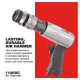 Ingersoll Rand 114GQC Air Hammer - 3 PC Chisel Set with Tapered Punch, Panel Cutter, Flat Chisel, 2-5/8 Inch stroke, 3500 BPM, Lightweight, Compact, Gray (Pre Owned)