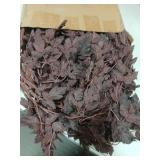 Lyrow 10 Pack Artificial Cimicifuga Plant Leaf Spray Faux Plum Cimicifuga Ramosa Leaf Branch Faux Fall Spray Silk Plants for Home Vase Wedding Garden Farmhouse Table Mantel Decor (32 Inches)