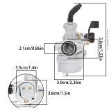 Carburetor Carb Replacement for Honda CRF70F 2004-2012 XR70R 1998-2003 with Air Filter Intake Throttle Cable
