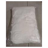 MIULEE Christmas Pillow Covers 20x20 Inch Pure White Winter Pillow Covers Set of 2 Decorative Festival Soft Fluffy Snowman Pillowcases for Home Decors Couch Sofa Livingroom Bed