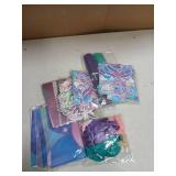 Mermaid Birthday Decorations Includes Banner, Backdrop, Foil & Latex Balloons, Paper Pompoms, Hanging Swirls, Cake & Cupcake Toppers, Honeycomb Centerpieces for Kids Girls Mermaid Party Decorations