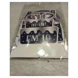 Kuxriox 11Pcs 10th Birthday Decorations for Boys Men, Blue Sliver Happy 10th Birthday Banner, Bruh I