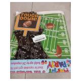 3-Tier Football Theme Party Cardboard Cupcake Stand for Kids Birthday Party Football Party Games Decoration