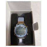 Hearkent Pedometer Watch for Women-Step Tracker Watch with Calories Counter-Non Bluetooth Pedometer Watches-LCD Large Numbers-30M Waterproof Watch-Wrist Watch Step Counter for Walking(Blue)