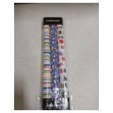 MAYPLUSS Birthday Wrapping Paper Roll - Mini Roll - 17 inch X 120 inch Per roll - Polka dots, Stripes Patterns (42.3 sq.ft.ttl)