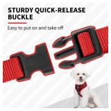 AIITLE Small Dog Harness, Triple-Layer Breathable Plaid Mesh, Adjustable Fit & Reflective Design, Choke-Free Over-The-Head Vest for Indoor/Outdoor Use, Perfect for Maltese, Chihuahua (S, Red)