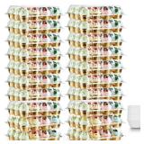 Gencywe (12 Pack x 20 Sets) Stackable Cupcake Carrier with 240 Pack Liners, Plastic Cupcake Boxes Holders for 12 Cupcakes, High Tall Dome Lid Cupcake Containers, Clear Disposable Cupcake Trays