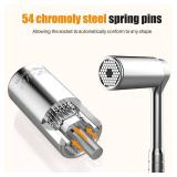 Valentines Day Gifts for Him, Kusonkey Super Universal Socket Tools Gifts Stocking Stuffers for Men,Professional 7mm-19mm Tool Sets with Power Drill Adapter,Cool Gadgets for Him,Dad,Grandpa,Boyfriend