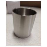 KALIONE Stainless Steel Whiskey Glass, 4Pack 10 oz Double Wall Tumbler Glasses, Metal Drinking Cups, Insulated Cocktail Glass, Whiskey Gifts for Husband Father Men Whiskey Lover