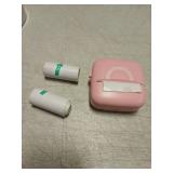 Cabaro Mini Printer Sticker Thermal Printer with 3 Rolls Paper, Bluetooth Portable Phone Print Pods,Study Sticker Maker for Pictures, Photos, Journals, DIY, Compatible with Phone & Tablet pre owned