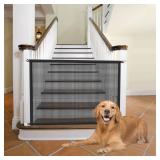Cupount Dog Screen Mesh Gate for Stairs Pet Gates for The House: for Doorways Stairways Indoor 29 inches Tall, 38 inch Wide, Fits 32-35 inch Openings