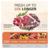Kayiant Vacuum Sealer For Food (Compact Vacuum Sealers+ 30 Reusable Vacuum Bags), Powerful Handheld Vacuum Sealer for 10X Preservation & Fresh