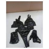 Avidlove Babydoll Lingerie for Women Garter Belt Nightwear Cute Outfit (Large, Black)