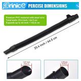 Erinice 14-37-0105 Vacuum Hose Compatible with Milwaukee M18 Vacuum 0780-20 0880-20 0970-20, for Milwaukee 18v/28v Wet/Dry Vacuum Hose Replacement Assembly, Only fit Inside Hose Storage Vacuum, Black