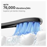 Oclean Electric Toothbrush for Adults, 150 Days Battery Life Electric Toothbrush, USB Rechargeable Sonic Travel Toothbrush with 6 Brush Heads & Travel Case, 5 Modes and Smart Timer