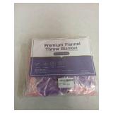 Hohoto Pig Glow In The Dark Premium Flannel Throw Blanket 50 x 60in