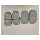 CosmoDog Boots - Gray And Peach Size 6