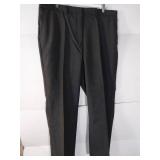 APPEARS NEW - Edwards Signature Dark Gray Dress Pants with Pleated Front (Size 18, 27 Length) 2 Pack