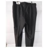 APPEARS NEW - Edwards Signature Dark Gray Dress Pants with Pleated Front (Size 18, 27 Length) 2 Pack