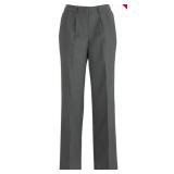 APPEARS NEW - Edwards Signature Dark Gray Dress Pants with Pleated Front (Size 14, 27 Length) 2 Pack