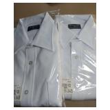 FACTORY SEALED - Vanguard White Long Sleeve Security Uniform Shirt (Size 15 1/2 34-35) 2 Pack