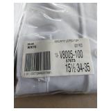 FACTORY SEALED - Vanguard White Long Sleeve Security Uniform Shirt (Size 15 1/2 34-35) 2 Pack