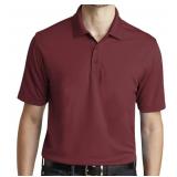 APPEARS NEW - Fame Fabrics Burgundy Polo Shirt (Size Large) 2 Pack
