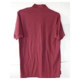 APPEARS NEW - Fame Fabrics Burgundy Polo Shirt (Size Large) 2 Pack