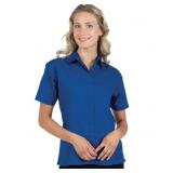APPEARS NEW - Blue Generation Ladies Short Sleeve Button Down Shirt (Size Small) 2 Pack