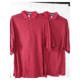 APPEARS NEW - Superior Style Red Polo Shirt (Size 3XL) 2 Pack